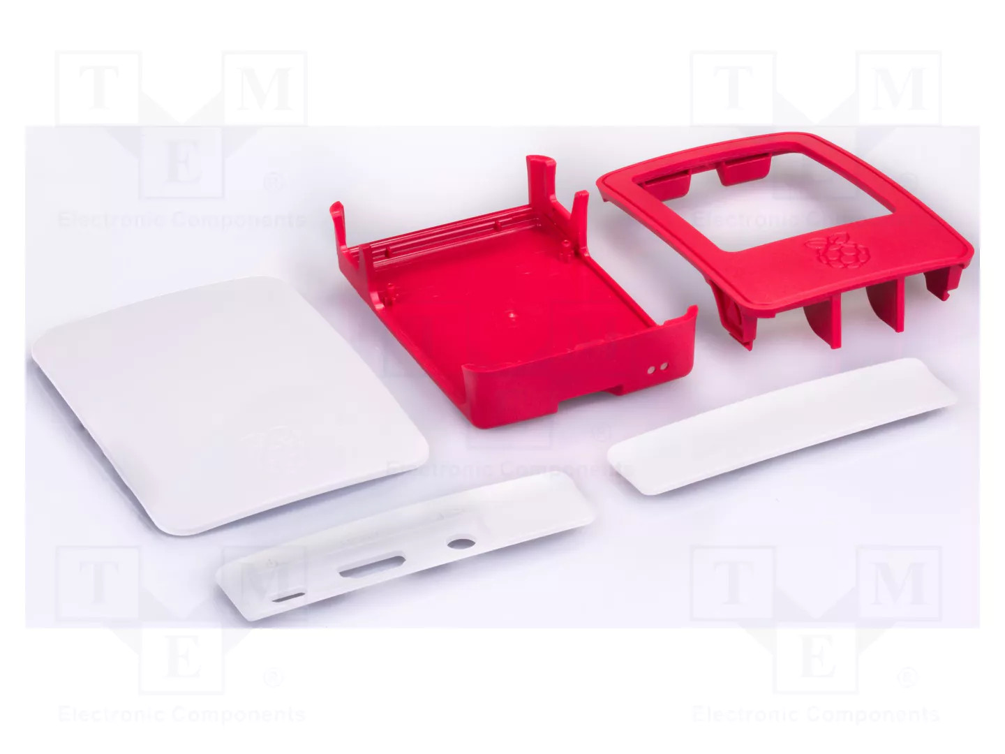 Raspberry Pi® Rosso/Bianco Custodia Per Scheda Sbc Adatto Per: B+, 2 B, 3 B, 3 B+ - Immagine 2