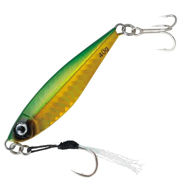 Alpha tackle CRAZEE CASJIG 30g Green Gold Metal Jig From Stylish anglers Jap FS