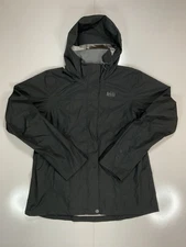 Rei Co Op Jacket Mens Large Black Full Zip Shell Peak 2.5L Waterproof Hiking