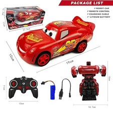 Disney Lightning McQueen 2in1 Remote Control Car Transformer Robot Deformation