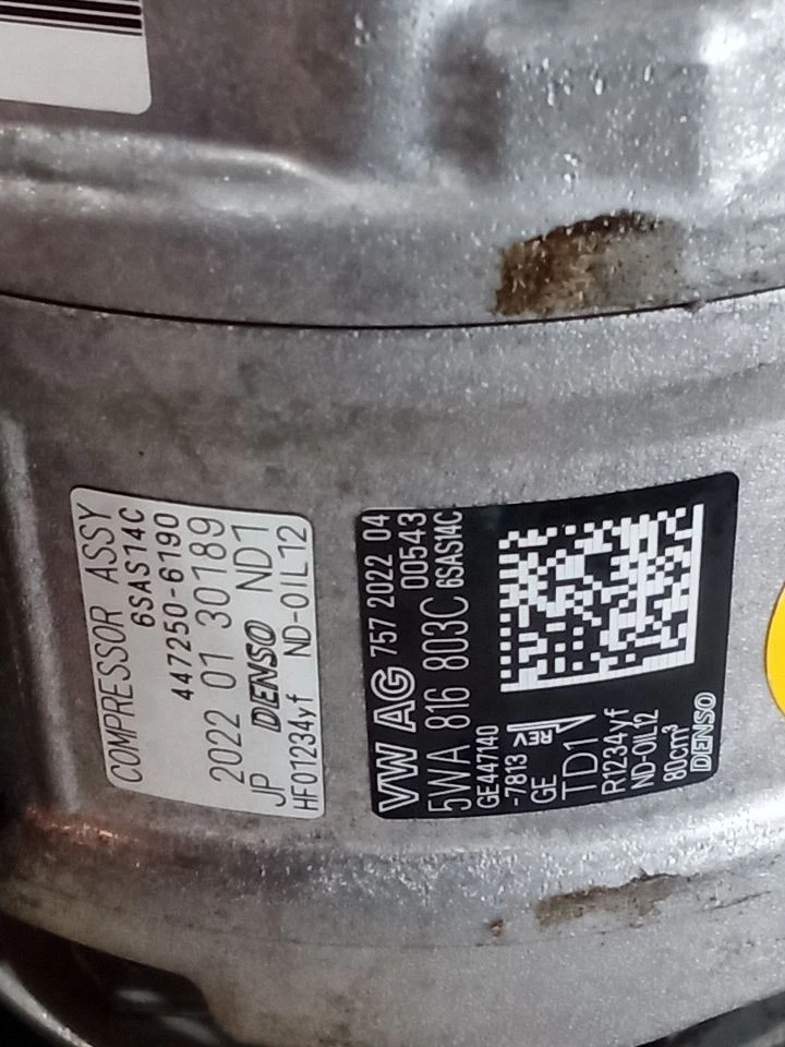 Compresor de aire acondicionado compatible con 22 AUDI A3 3703712 Foto 4 de 4