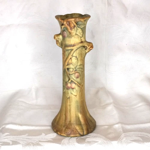 WELLER WOODCRAFT ART NOUVEAU ART POTTERY TREE VASE 1920'S