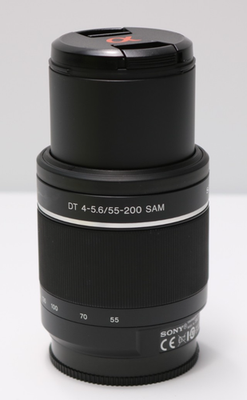 Sony 55-200mm f/4-5.6 SAM DT A-Mount Zoom Lens SAL55200-2 w/Caps