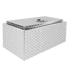 Remolque camioneta pickup caja herramientas placa diamante aluminio debajo de la carrocería 30"x14"x16"