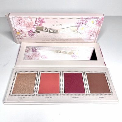 Jouer CHEEKY CRUSH Face Palette - Champagne & Macarons 4 Shades Limited Edition