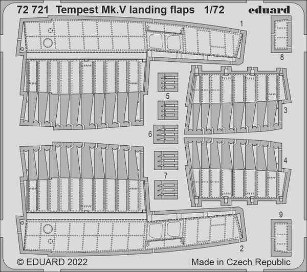 Eduard Accessories 72721 - 1:72 Tempest Mk.V Landing Flaps - Neu-image