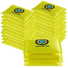 24 Pack (100g Each) Rechargeable Silica Gel Desiccant Packets, Reusable Moist...