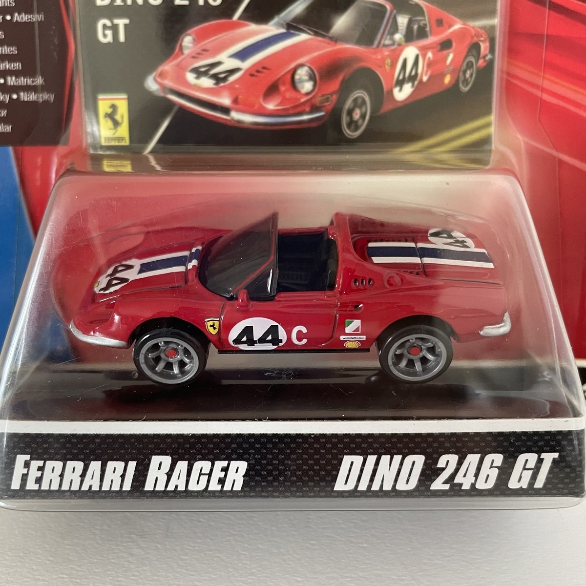 Hot Wheels Ferrari Racer DINO 246 GT Red #44 New old stock