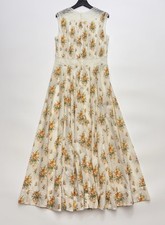 Doen Liliane printed lace patchwork sleeveless dress