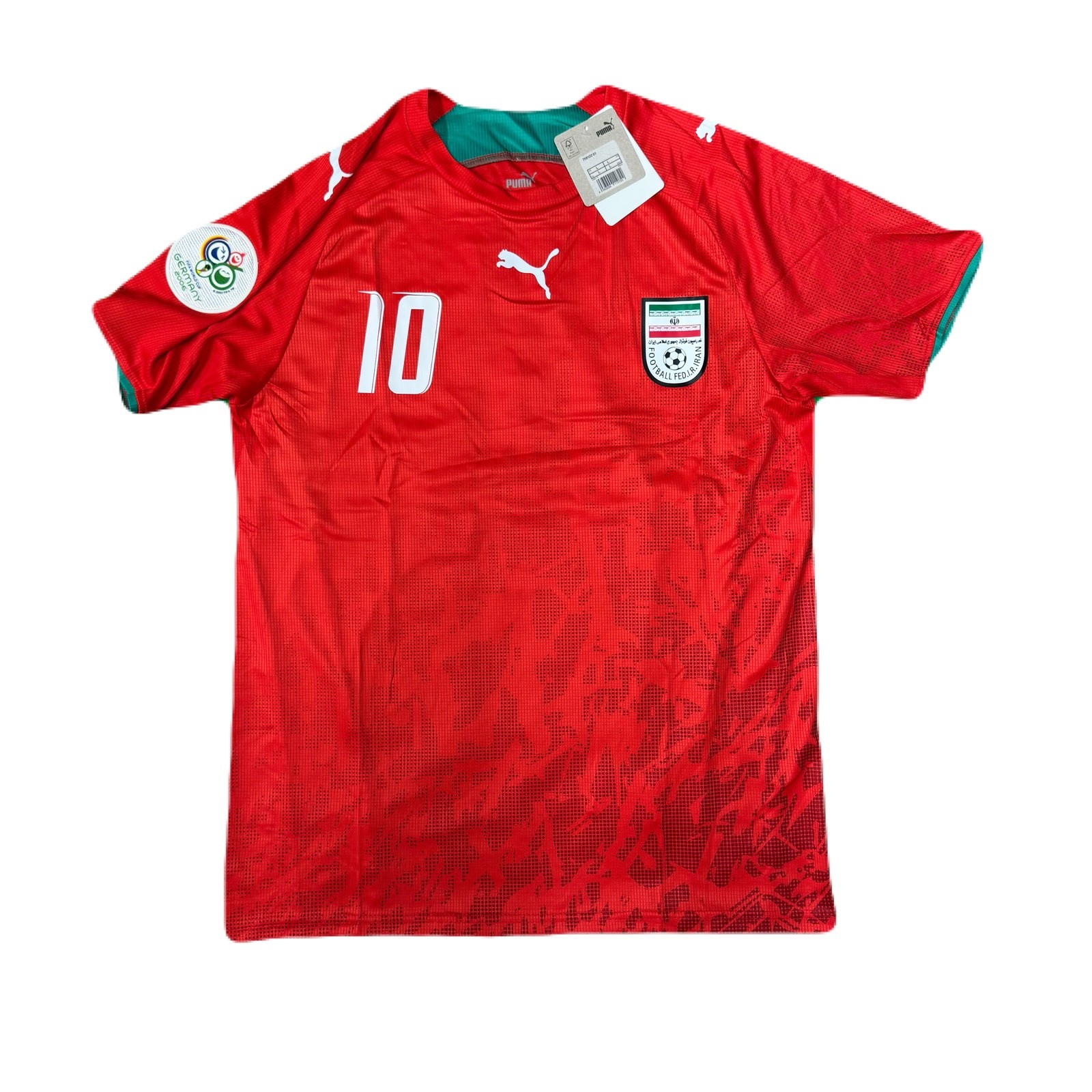 Ali Daei #10 Iran 2006 World Cup Soccer Jersey Vintage