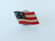 American Flag Four Star Pin Lapel Pin 