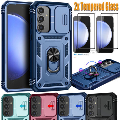 For Samsung Galaxy S23 FE 5G Case Ring Stand Shockproof Cover Screen Protector