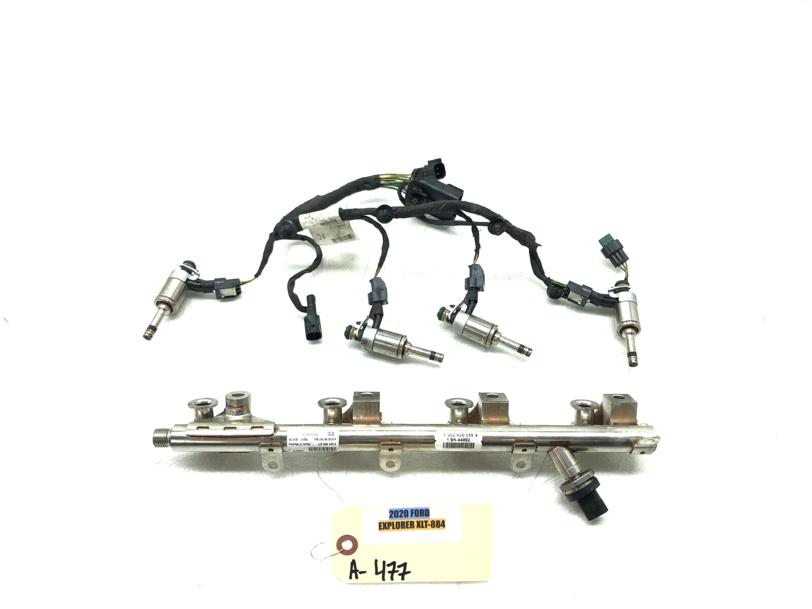 2020-2023 FORD EXPLORER 2.3L I4 FUEL RAIL LINE W/ FUEL INJECTORS OEM