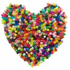3000 Pcs Mixed Colors 5mm Fuse Beads Melting Beads Craft Kit Hama Beads