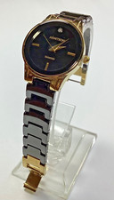 Armitron Now Diamond Womens Watch Gold Black New Battery