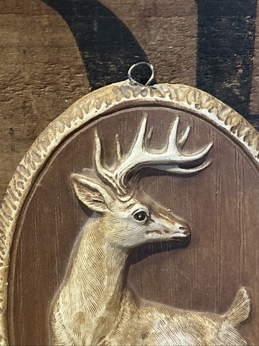 Arte de pared de tiza vintage placa ciervo Buck ciervo recuerdo de Douglas Wyoming - Imagen 2 de 10