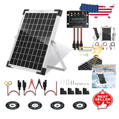 Versatile 10W Solar Charger with Intelligent PWM Controller for 12V Applications