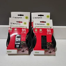 Westinghouse 3 Outlet Indoor Extension Cords Bundle of 4