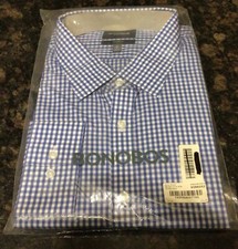 Bonobos Wrinkle Free-Long Sleeve Dress Shirt Standard Fit 20x37 -Bay Blue NWT 2