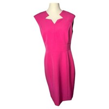 Tahari Star Neck Sheath Pencil Dress Size 4