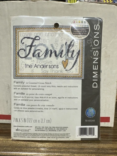 Dimensions Crafts 70-65140 Family Counted Cross Stitch Kit 339695