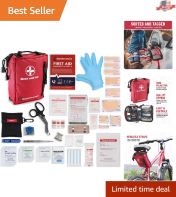 98-Piece Premium Survival First Aid Kit for Outdoor Adventures & Emergencies
