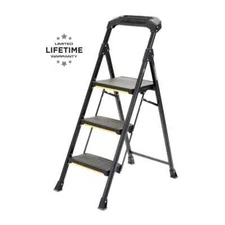 Gorilla Ladders Step Stool Foldable Steel Slip-Resistant 300 lbs. Load Capacity