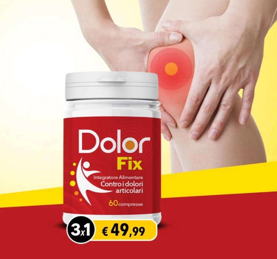 DolorFix 3X1 Integratore NATURALE per Dolori Articolari Azione Antinfiammatoria - Immagine 2 di 4