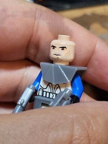 LEGO STAR WARS Captain Rex 7675 sw0194 Missing Helmet VGUC C16-4 