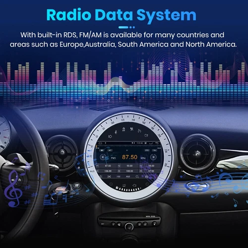 Navegación GPS 9" radio de coche + cámara de marcha atrás para BMW Mini Cooper Clubmann Coupe R55 R56 - Imagen 10 de 22