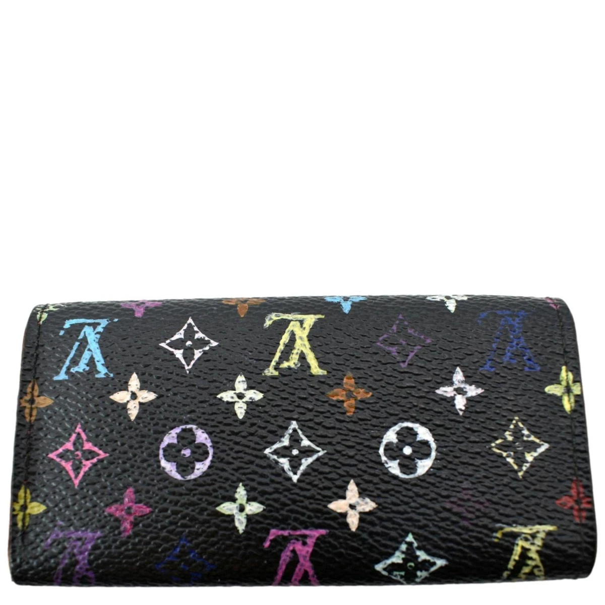 Louis Vuitton Multicles Multicolor Canvas 4 Key Holder Black