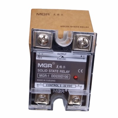 US Stock 100A Solid State Relay SSR DC-DC Input 3-32V DC Load 5-220VDC DD220D100