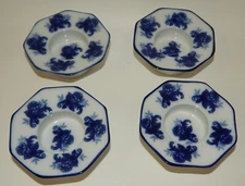 Set 4 Flow Blue Onion Individual Salts