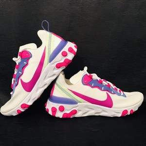 Nike React Element 55 Women S Size 7 5 Athletic Running Sneakers White Pink Ebay