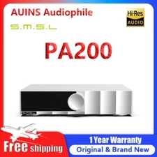 SMSL PA200 Gallium Nitride Power Amplifier Stereo 160W x2 mono 400Wx2 GaN TuBe