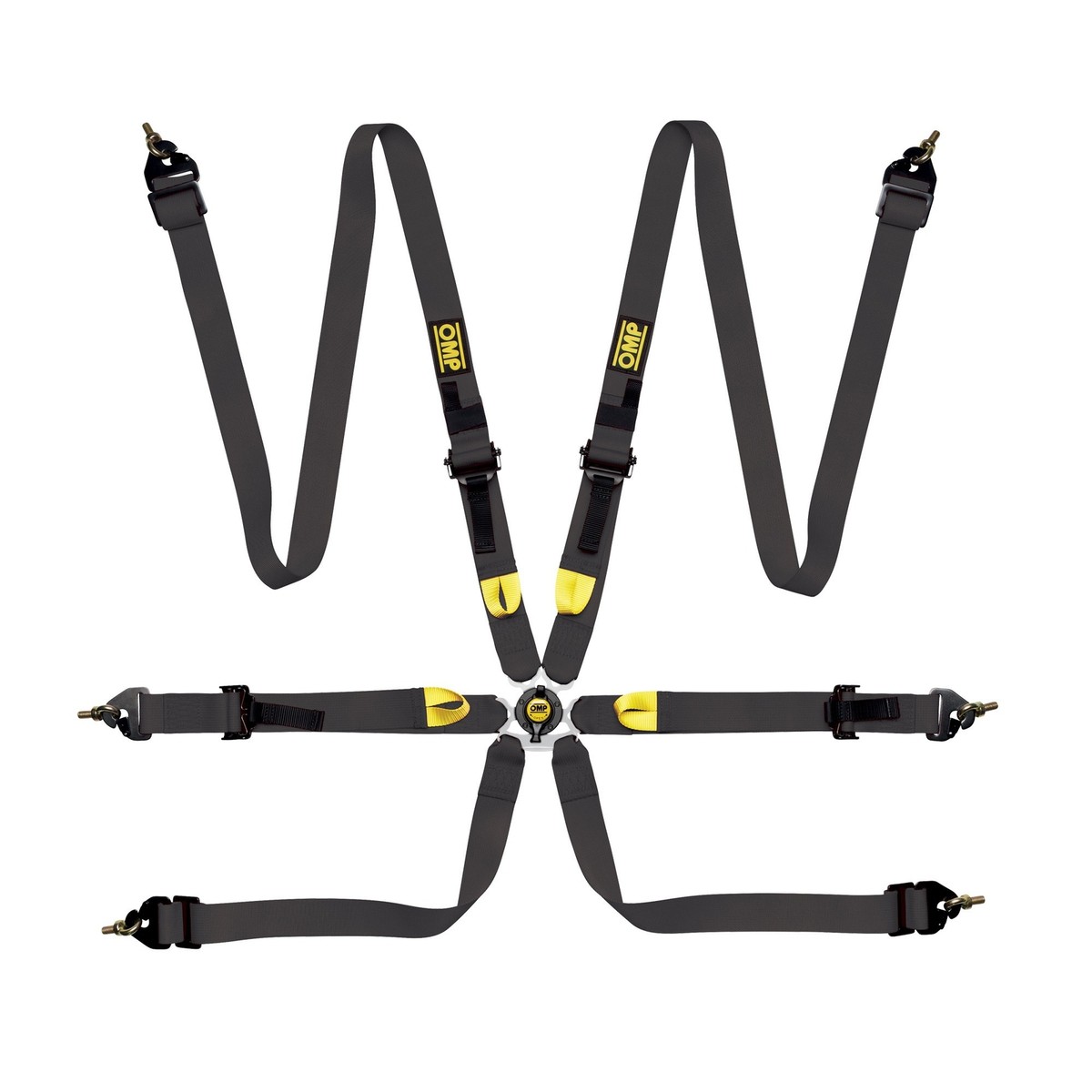 OMP FIRST 6PT 6-POINT COMPETITION RACING SEAT BELT SAFETY HARNESS 