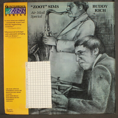 ZOOT SIMS & BUDDY RICH: air mail special QUINTESSENCE 12'' LP 33 RPM