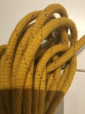 Rope polyester 16plait mat size 14 mm length 30 metres colour gold..unused..