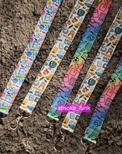 5-pack, Back To School Teacher Educator Lanyard Keychain ID Holder