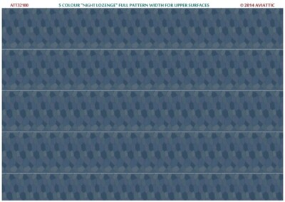 Aviattic ATT32100 1/32 5 color night lozenge full pattern width upper surfaces