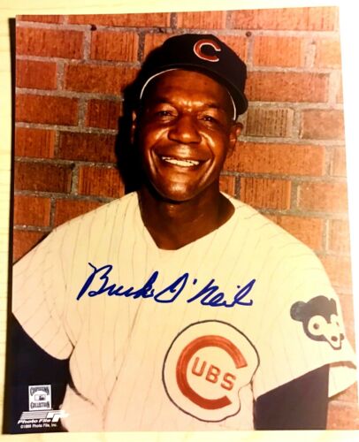 Hall of Fame 2022 Chicago Cubs Coach 62 BUCK O'NEIL autographed signed auto  8x10 | eBay