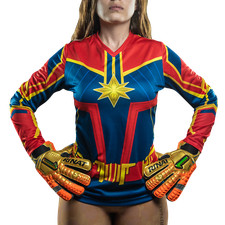 Captain Marvel Girls Goalkeeper Jersey by Geko