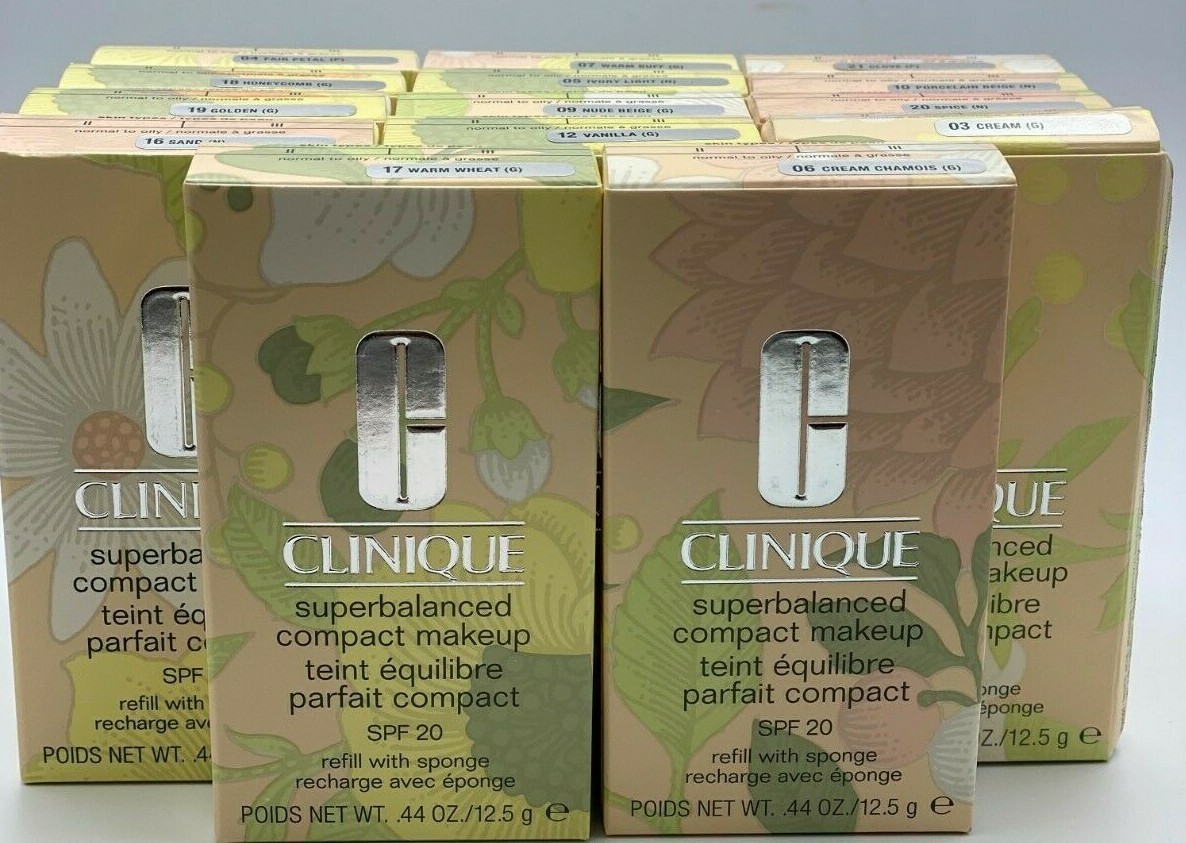 clinique superbalanced compact makeup refill with sponge SPF 20 New in ...
