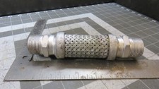Steel High Temp Braided Flexible Hose 1"NPT 3" Live Length 7"OAL