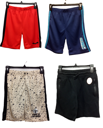 Batman Sonic Hedge Hog Star Wars Wonder Nations Boys Lot 4 Shorts Set Sz L/10-12