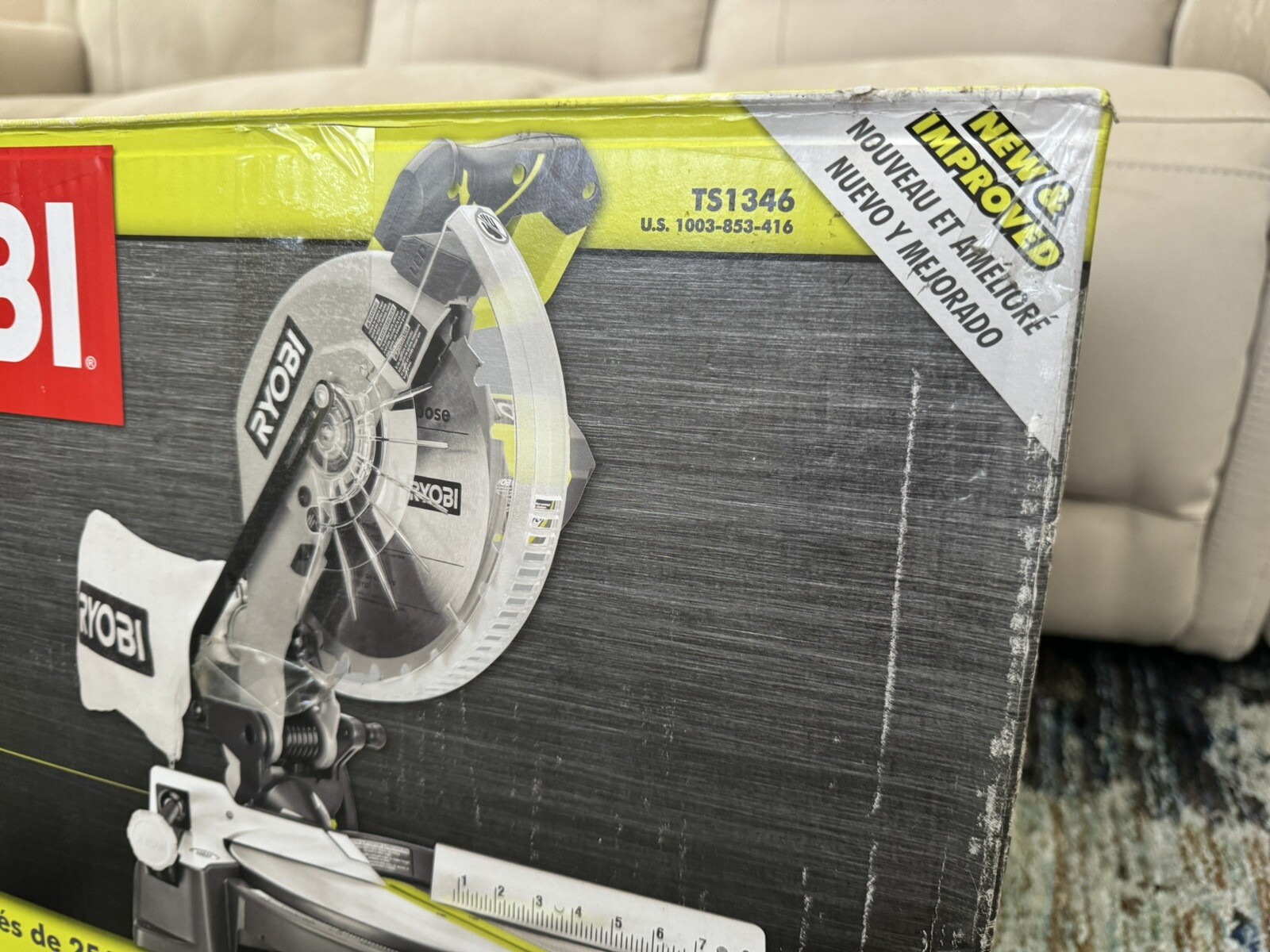 Ryobi TS1346 10 inch Sliding Compound Miter Saw