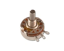 (2pcs) Single Turn Variable Panel Potentiometer Audio Taper 500 Ohm Ohms 2W