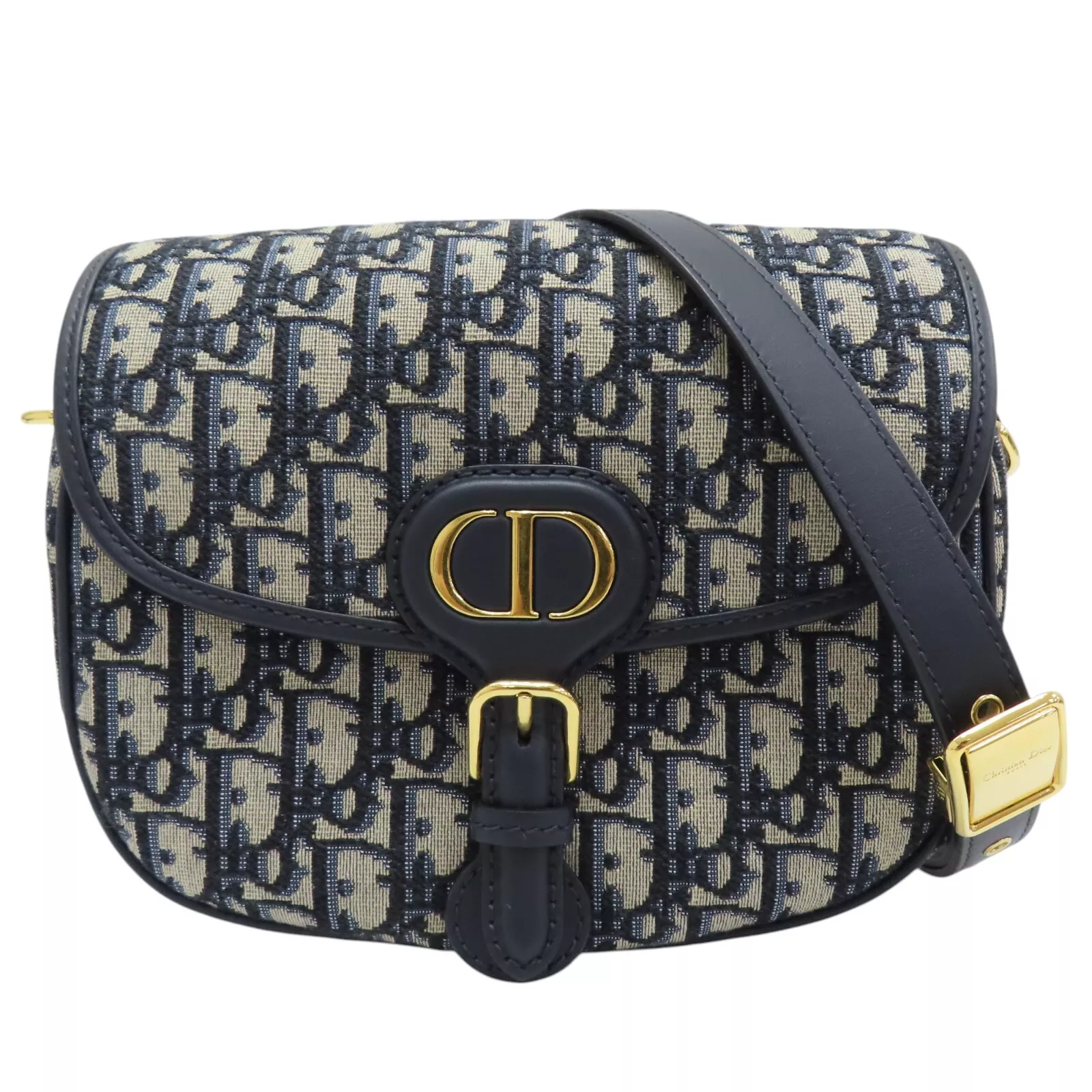 Sac bandoulière DIOR Oblique Bobby toile bleu