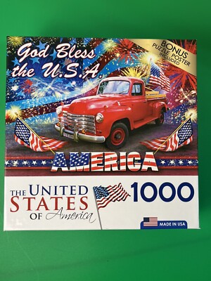 Cra-Z-Art Jigsaw Puzzle God Bless the USA 1000 Pieces NEW Sealed