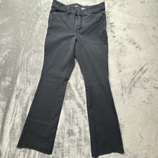 Old Navy Pixie Flare Women  s Black Size 4 Pants, High Rise, Waist 28  